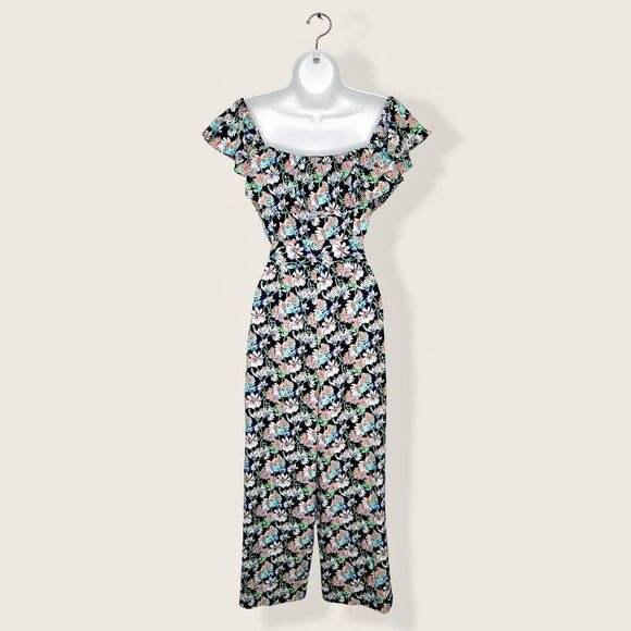 Sam Edelman | NWOT Ruffled Flutter Sleeve Floral Garden Jumpsuit | 2 - Picture 12 of 15
